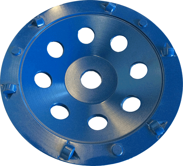 PCD Cup Wheel - true 1/3 PCD segments